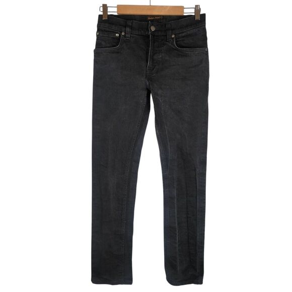 Nudie Jeans Men's 32x32 Gray Dark Cove Grim Tim‎ Organic Cotton Slim Leg - Picture 1 of 14